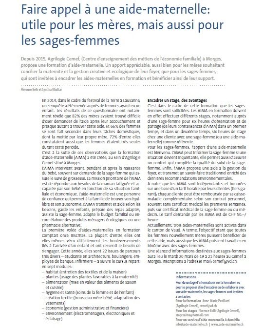 02.03.2018 – Revue Sage-femme.ch